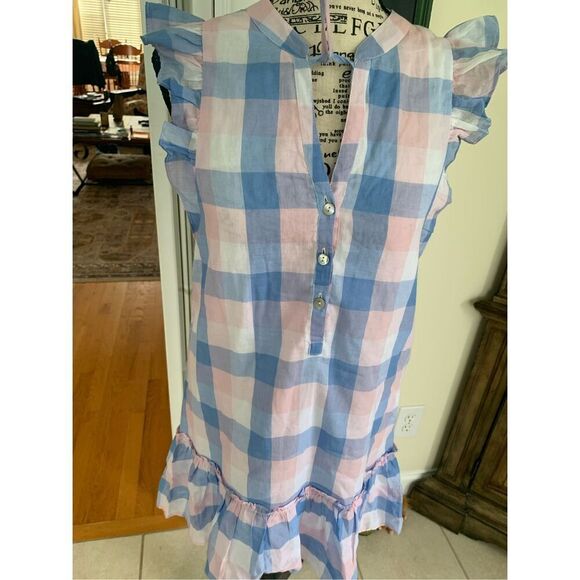 Ella Gray Pastel Gingham Summer Dress - Picture 4 of 13